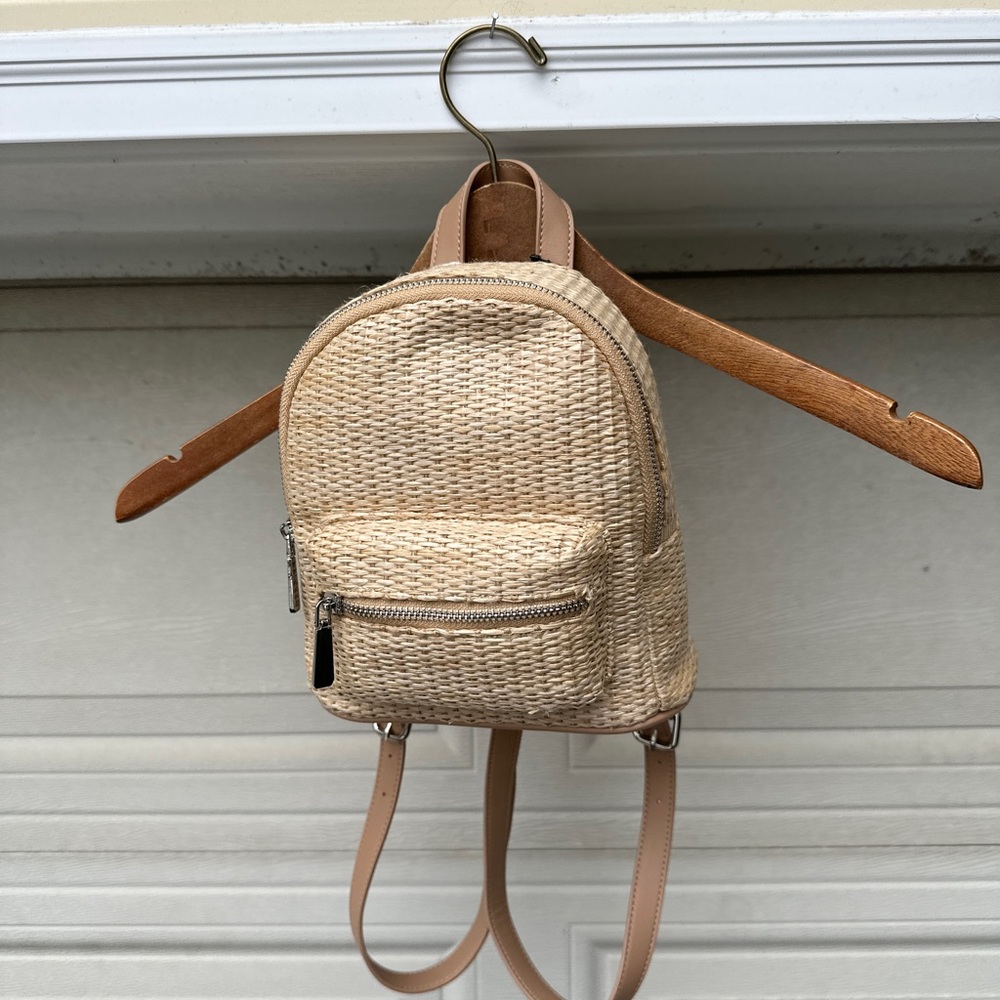 NWT Natural Jute Backpack
